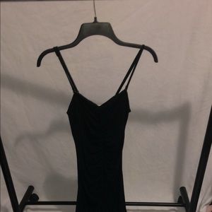 Black body-con dress